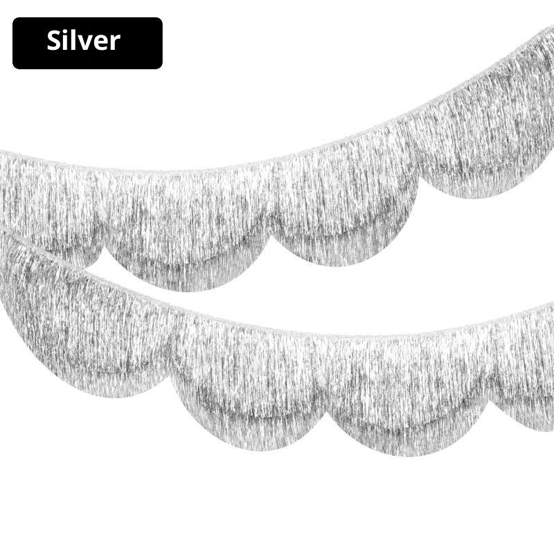 Multicolor Drizzle Garland Encryption Metallic Foil Fringe Thickening Background Ornament Tassel String Party Supplies