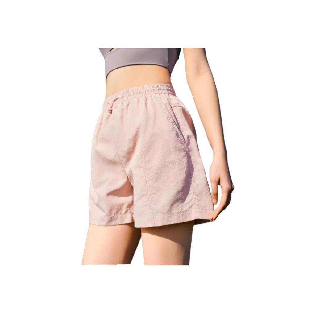 Anta Comfortable Simple Loose Lightweight Versatile Sports Casual Shorts Women shorts Soft-Pink 962528505-2