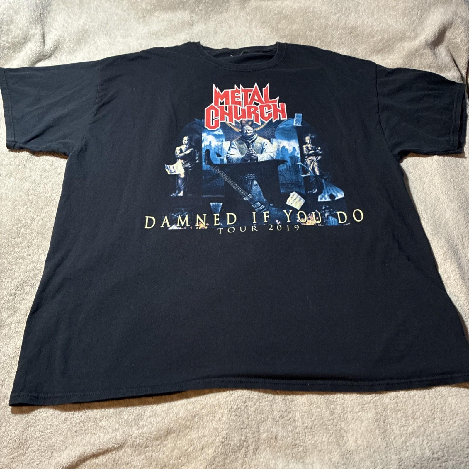 Metal Church Band 2019 Tour XXL Heavy Thrash Speed Metal Unisex T-Shirt S