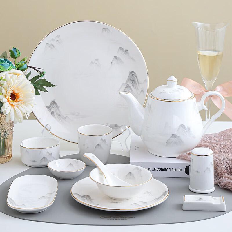 New Chinese Style Ceramic Dinnerware Set