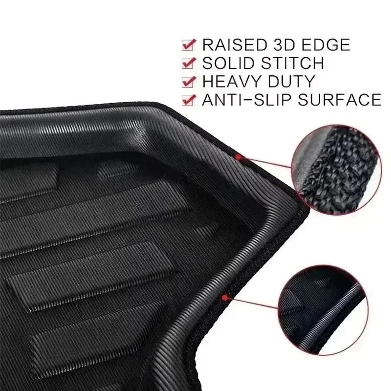 Car Trunk Mats For Honda Vezel XR-V XRV 2015 2016- Trunk Mat High Temperature Resistant Storage Carpet Anti-Slip Waterproof