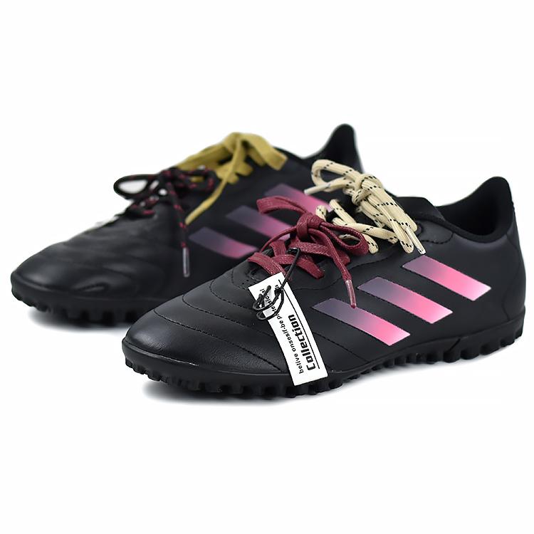 Adidas GOLETTO 8 TF Turf Soft Ground Firm Ground Abrasion Resistant Soccer Shoes Unisex Black Pink HP3063(Team96-)