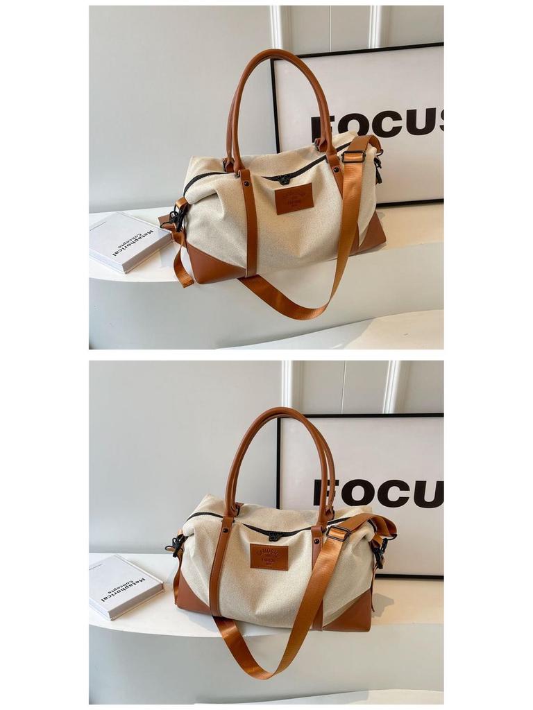 Women's Large Capacity Canvas Tote for Travel & Fitness