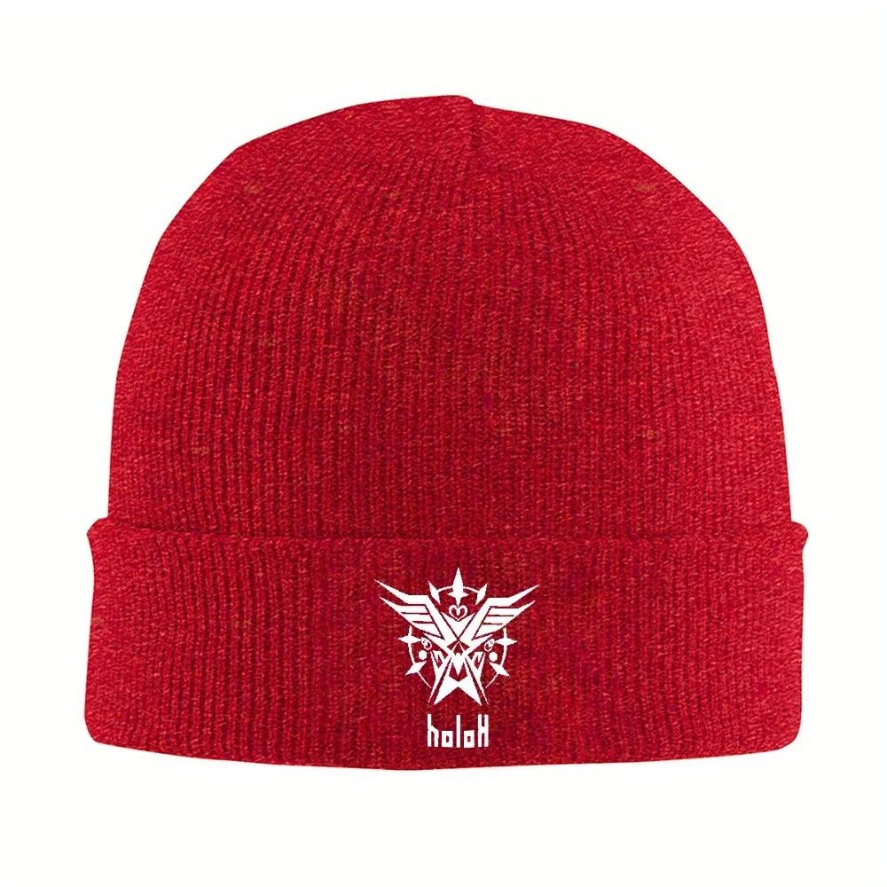 

New pc Hololive HoloX Logo Bonnet Hats Skullies Beanies Unisex Women Unisex Street YK Warm Soft Beanie Hats Spring Hippie Pa