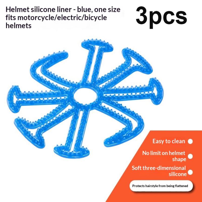 Riding Cushion Ergonomic Helmet Liner with Breathable Silicone Pad for Cycling Enthusiasts