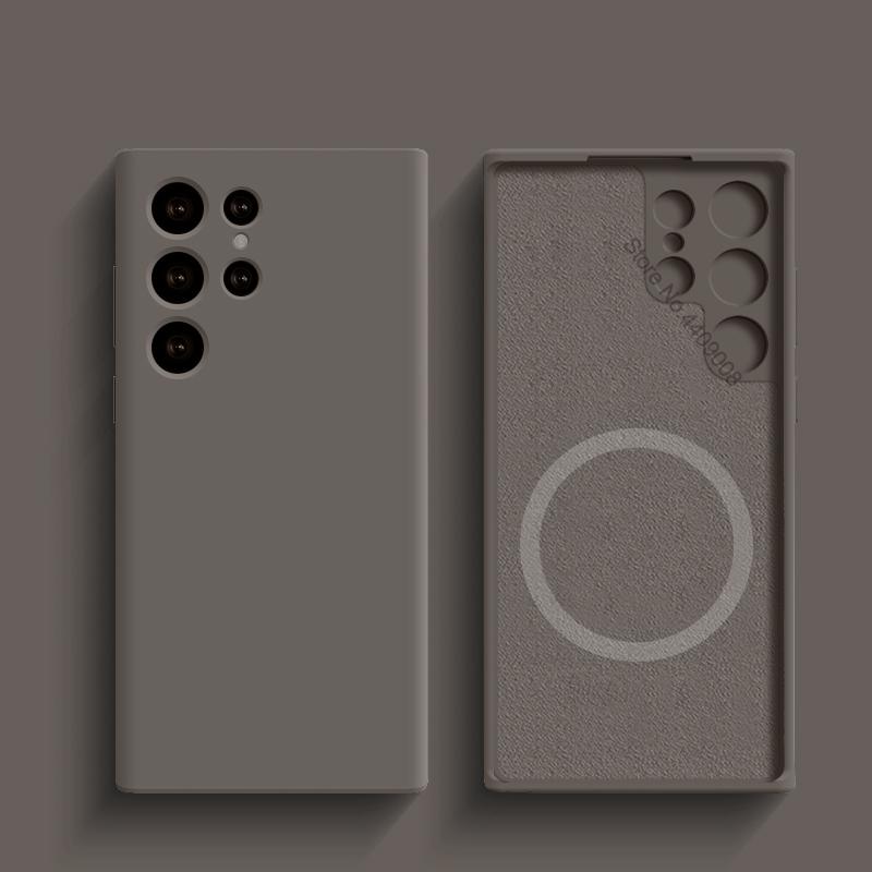 

Рідкий силіконовий чохол для Magsafe для Samsung Galaxy S24 S22 S21 S23 S25 Ultra Plus Fe Бездротова зарядка Магнітний Ударостійкий чохол For Samsung S23