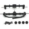 Generic 1:12 Front and Rear Axle Housing Set, Front and Rear Bridge Repair Parts, Practical Bridge Shaft Complete Set for MN168 Model Trucks, Black