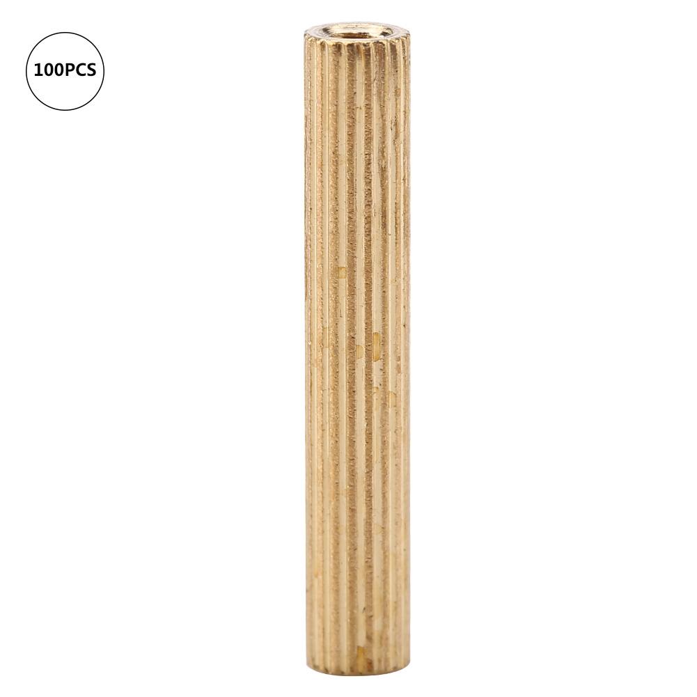 100pcs M2 Brass Female Female Spacer PCB Standoff Fastener Accessory (M2*18)