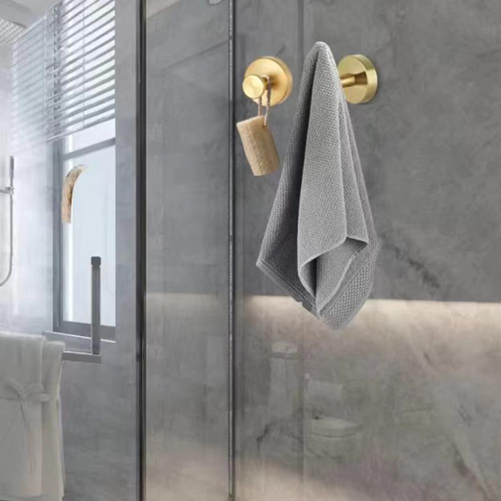 Waterproof Suction Cup Hook Metal Wall Hanger Useful Clothes Hooks  for Bathroom