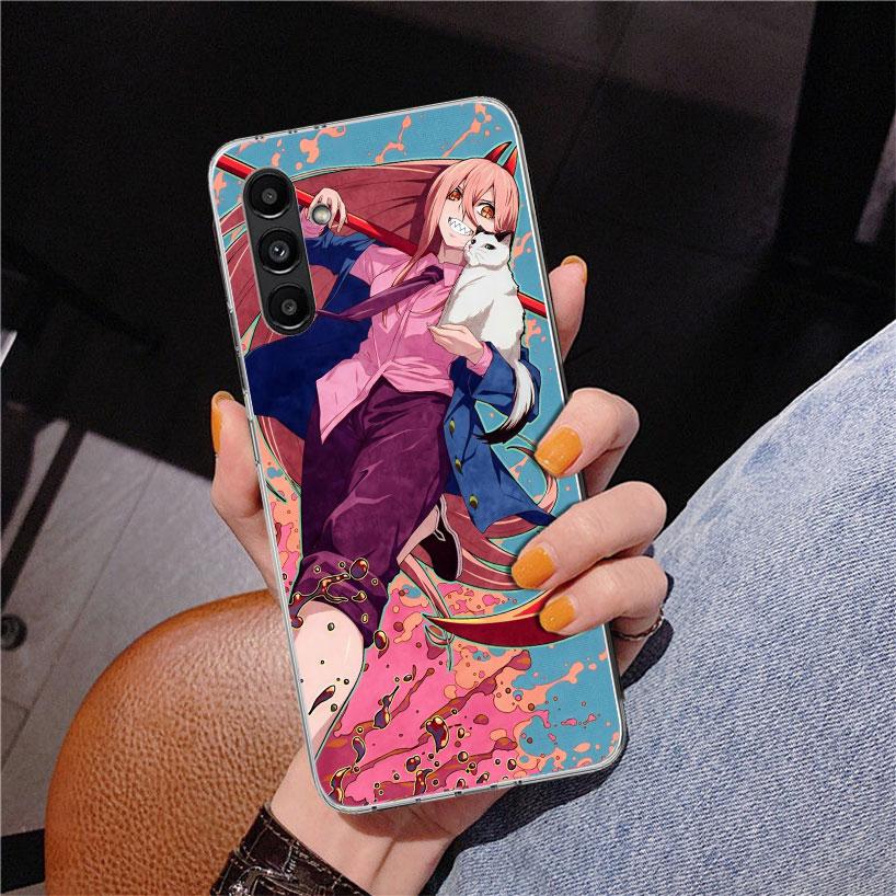 C-Chainsaw Man Power Telefoonhoesje Voor Samsung Galaxy A17 A16 A15 A14 A13 A57 A56 A55 A54 A53 A37 A36 A35 A34 A33 A26 A25 A24 A23