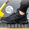 Pantofi de siguranță albi pentru bărbați Cizme cu vârful de oțel Pantofi de muncă anti-smash Anti-punctură Pantofi indestructibili Sport bărbați pantofi de protecție