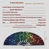 Kung Fu Fan Uv Ink Printing Fluorescent Fan Bamboo Bone Folding Fan For Festival Dance Party
