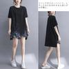 JoccKorr Short Sleeve Large Lace Floral Loose Solid Everyday Women's T-Shirt, Blouse, Size, Print, Pullover, Fit, Casual, Lightweight, Color,