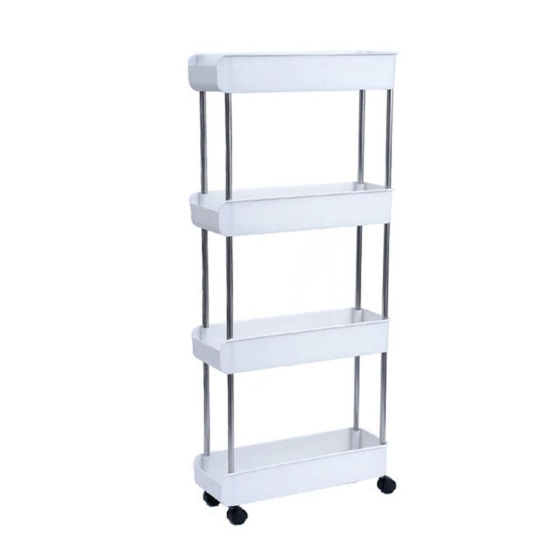 Versatile Rolling Storage Cart Practical Mobile Serving Trolley Functional Kitchen Storage Rack Kitchen Shelf