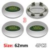 4Pcs 62mm For Land Rover Car Styling Car Wheel Center Hub Cap Covers Badge Range Rover L322 L405 Freelander Discovery SVR Evoque SA1