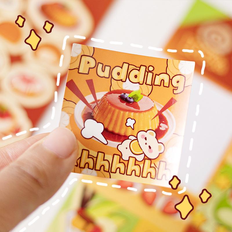 Mu Ran Delicious Food Sticker Pack - DIY Toy Decor, Student Journal, Collage & Painting Materials