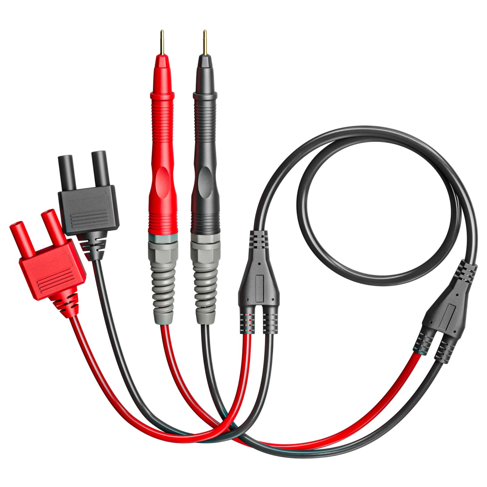 

Cleqee Tester Leads, Pin Type Leads with 4mm Banana Plugs, for Battery Internal Resistance/Voltage Measurement, DC Low Resistance Measurement, Compati