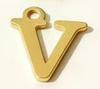 DIY Jewelry Accessories: 26 Alphabet Titanium Steel Pendants for Bracelets, Necklaces, Handmade Charms