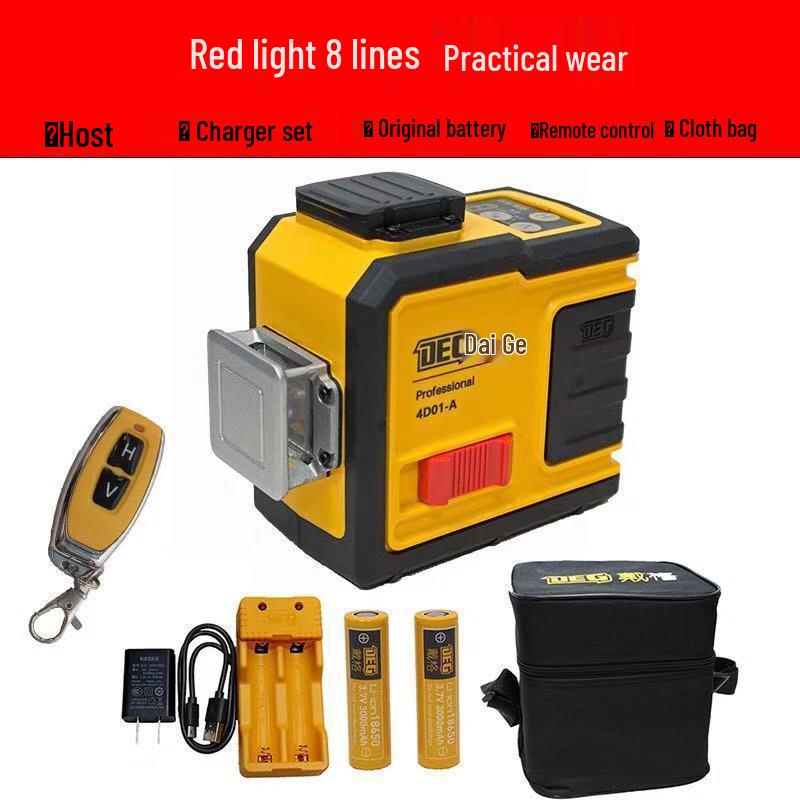 

Daige 12-Line Laser Level with Green, Blue, Red Lights - High Precision Spirit Level for Walls & Floors.