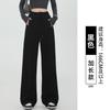 Lamb wool sweatpants women's autumn and winter new black leggings small fleece thickened Harlan sweatpants