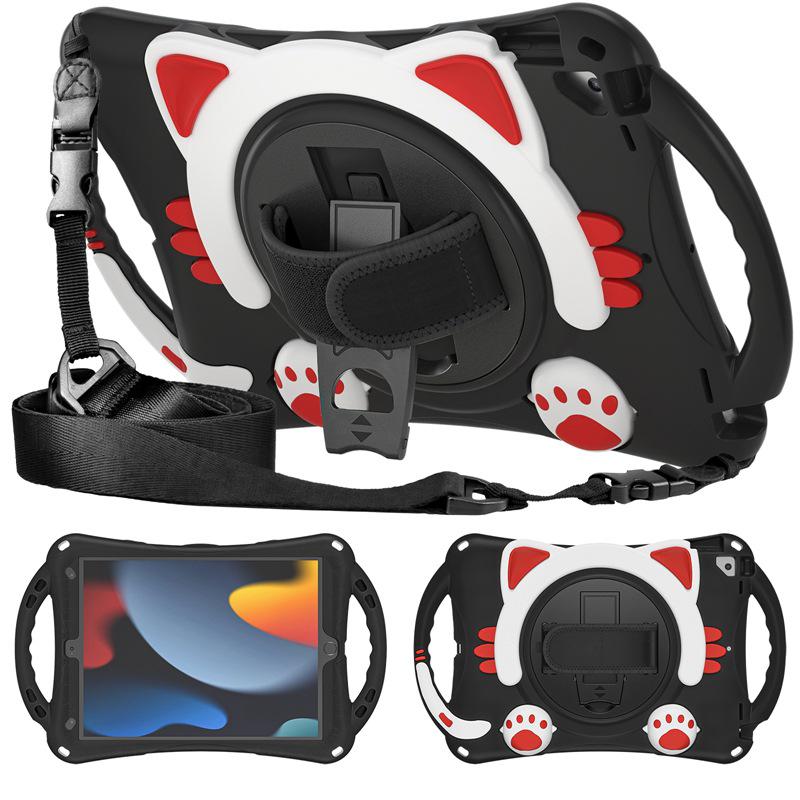 Cartoon Silicone Protective Case for iPad 10.2 inch/Air 10.5, Anti-Fall Shell for Kids