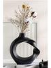 Elegant Ceramic Twisted Flower Vase - Home Decoration Creative Round Pottery Luxury Holder