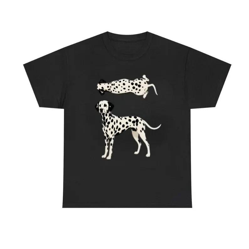 Dalmatian Dog Graphic Shirt Spotted Dog Artwork Pet Lover Tshirt S