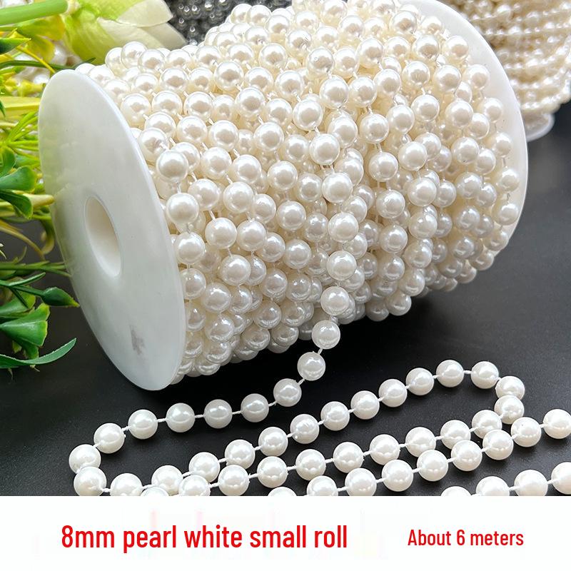 Adjustable 6-14mm Pearl Strand Chain for DIY Wedding Decor