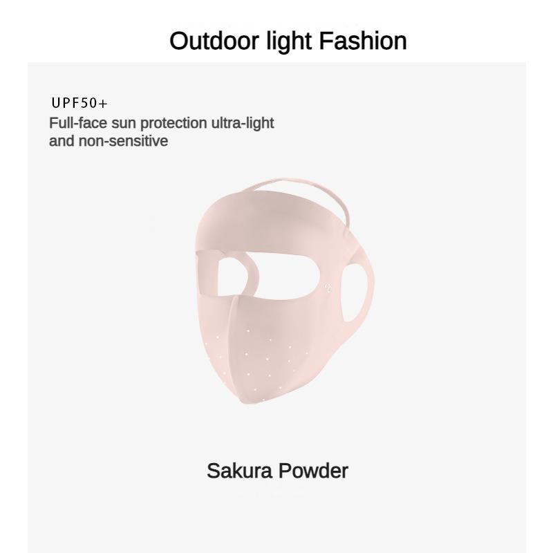 Sun Protection Mask Female UV Protection Summer Ice Silk Breathable Mask Sunshade Outdoor Riding Facekini Mask Sun Protection