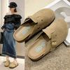 Women's Bag Head Half Slippers Women's Outer Wear Platform 2025 New Spring and Summer Single Shoes Retro One-pedal Sandals