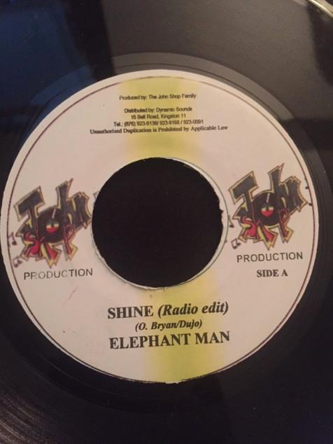 

7inch Record ELEPHANT MAN - Shine NONE John Shop Recor 2002 US Reggae, Ska & Dub Used