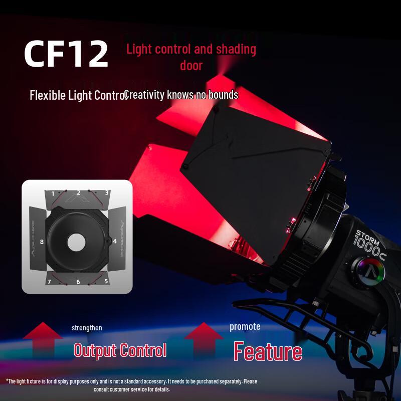 Aputure CF12 8-Leaf Barndoors for Bowens Mount