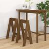 Day and Night - Day and Night Stools 2 Pcs Solid Pine Wood Honey Brown 40x40x75 Cm
