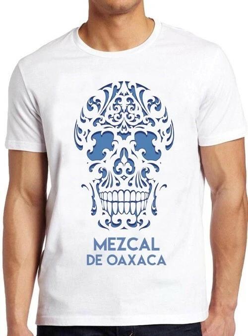 Mezcal Mexico Vintage Tequila Sugar Oaxaca Skull Gift Cool Tee T Shirt M2095 L