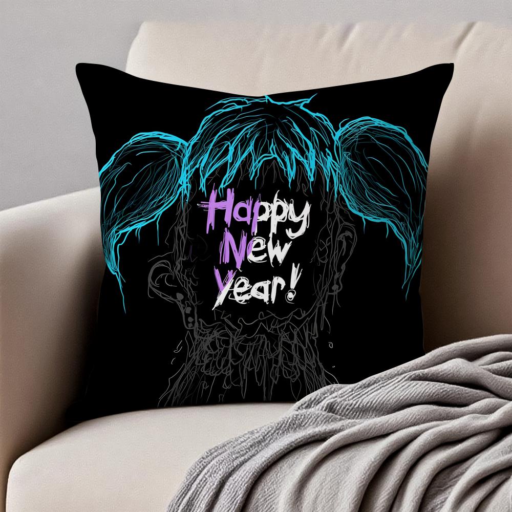 Eerie Indie American Video Game SSally Face Cushion Cover Pillowcase Antidustmite Invisible Zipper Short Plush Sofa Cushion