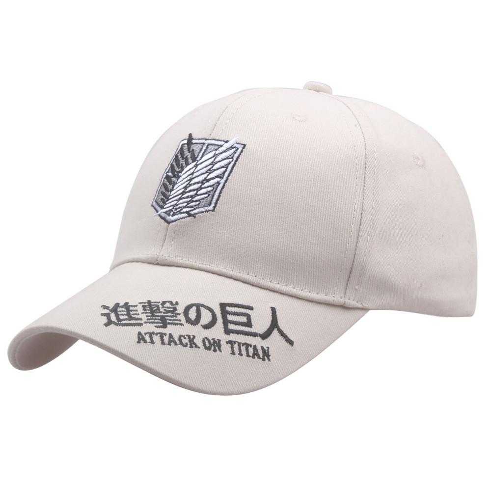 Attack On Titan Pattern Embroidered Cap Uv Protection Women Activities Outdoor