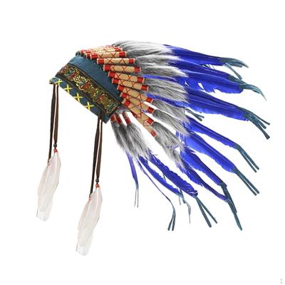 Indian Headdress Headpiece for Cosplay Halloween Festival Stage Performance Show