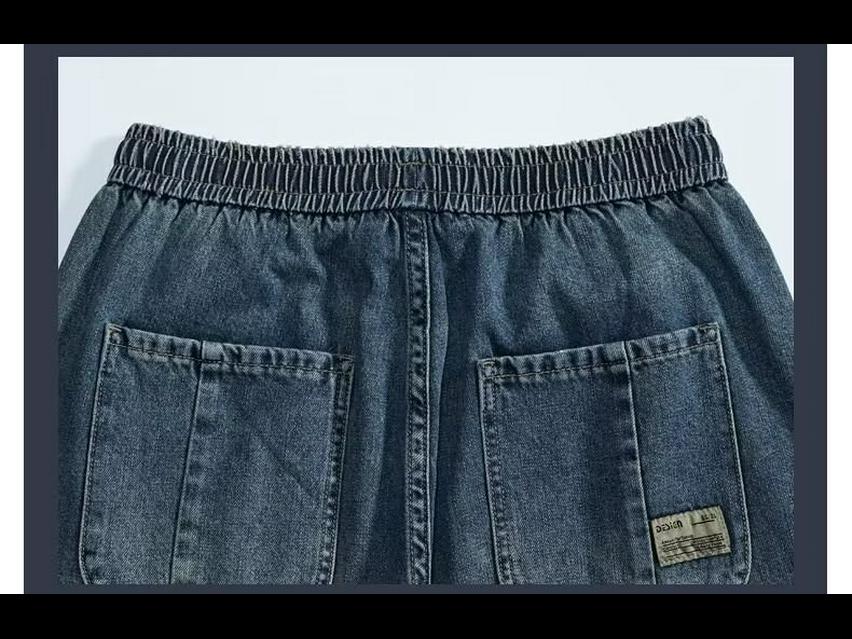 Men's Thin Denim Summer Shorts - Loose, Casual American Style