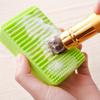 2pc Silicone Soap Box Travel Portable Daily Supplies Rubbing Brush Bath Face Washing Makeup Brush And Bathroom Soap B