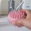LOHAS Factory Biodegradable Wheat Straw Scalp Massager Soft Silicone Hair Brush Shampoo Head Scalp Massage Brushes Comb for Head