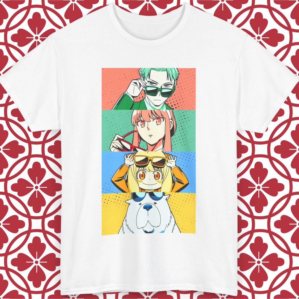 Loid Yor Anya Bond T-Shirt Anime Spy X Family Graphic Gift Unisex All Sizes