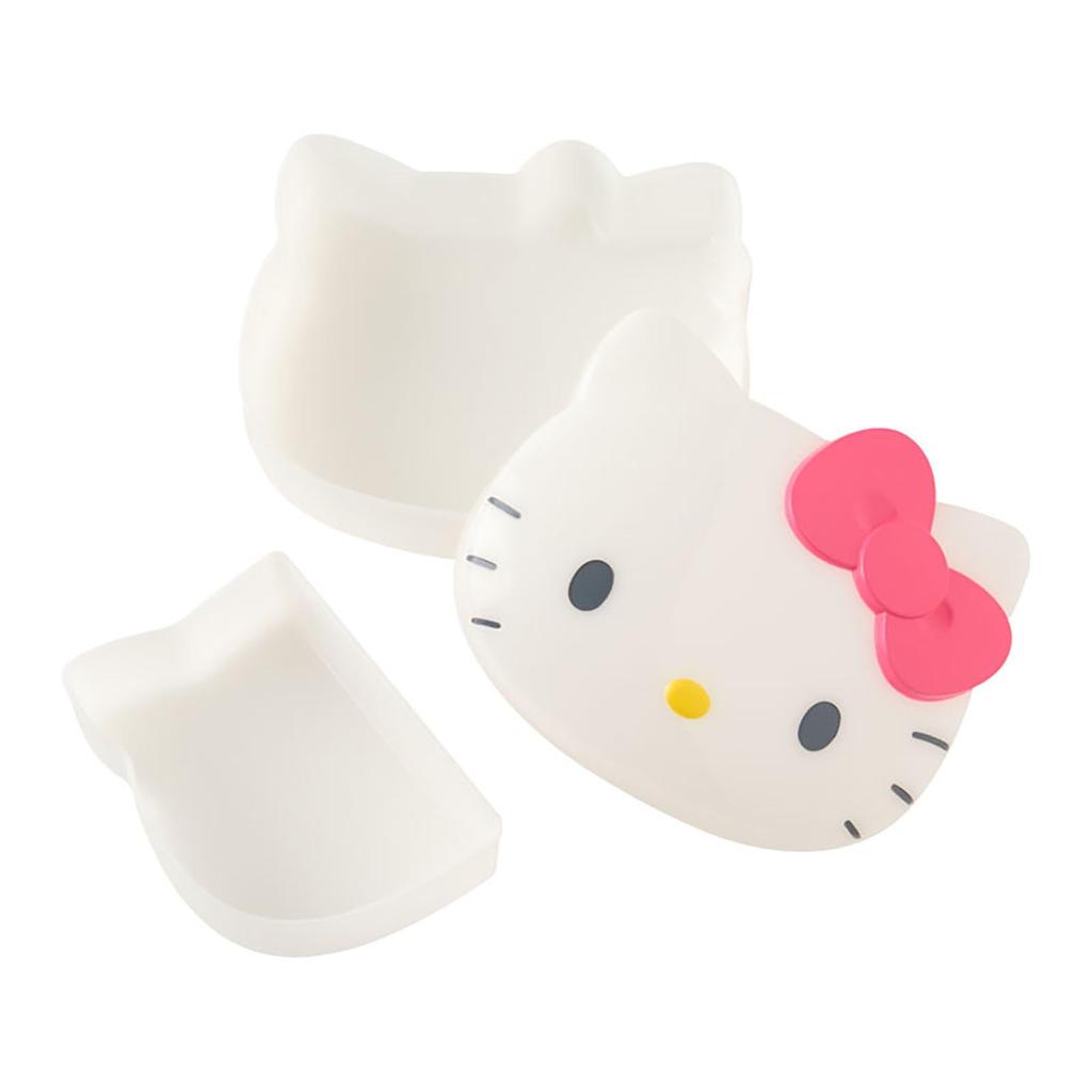 Sanrio Lunch Hello 655732 (SANRIO) Face-Shaped Box, Kitty, Microwave-Safe (Remove Lid)