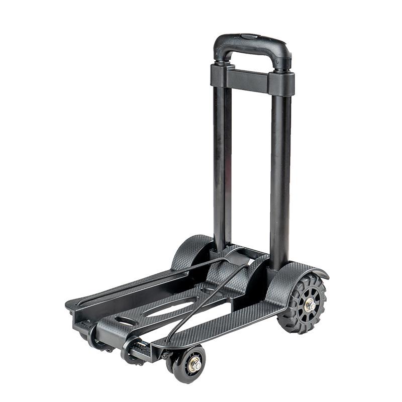 Portable Folding Trolley Cart for Package Pickup and Shopping, In Stock