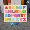Dětské Alfabetické Aritmetické Číselné Puzzle Dřevěné Montessori Předškolní Učení Vzdělávací Hra Hračka Narozeninové Dárky Pro Děti