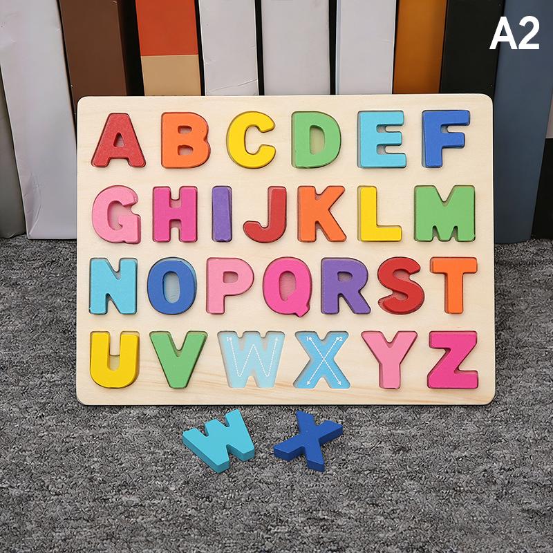 

Kids Alphabetic Arithmetic Number Puzzle Wooden Montessori Preschool Learning Educational Game Toy Birthday Gifts For Children