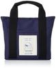 Snoopy Mini Tote Canvas with Wide Simple Mini Navy Bag, Dividers, Gusset, Bag/Lunch Bag, 0131, Women's, (SPC-1173)