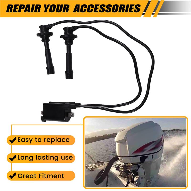 A58X-5033823 5033824 Outboard Ignition Coil For Johnson 90-140Hp (1998-2009) 4Stroke