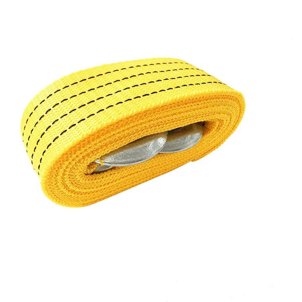 Towing Rope High Strength Car Tow Rope Fluorescent Yellow Tow Rope Tow Strap Bumper Trailer Car Safety Accessries