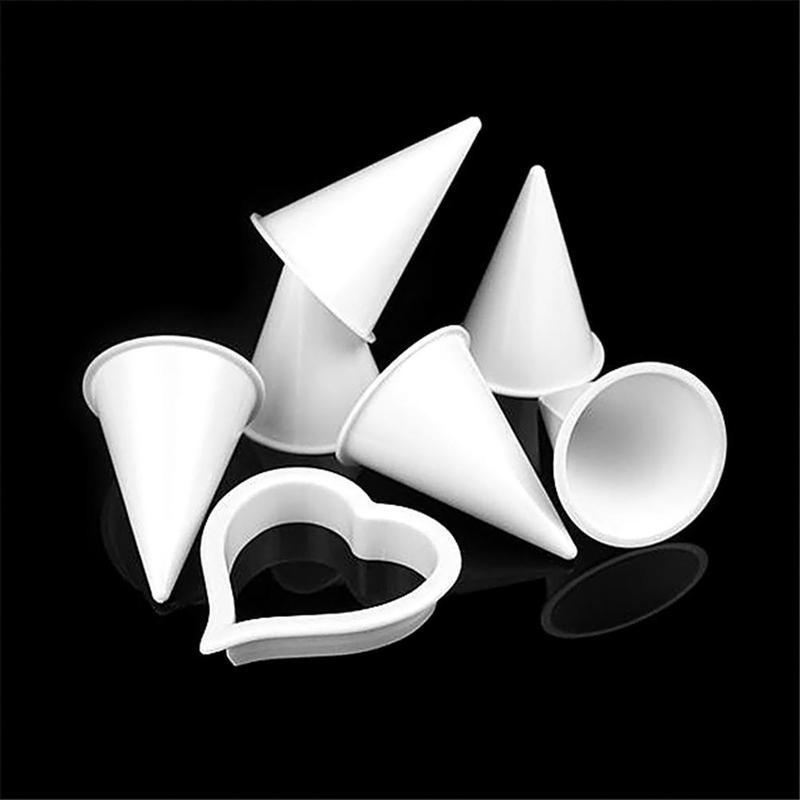 6 pçs/conjunto Molde de Bolo de Flor Copo de Leite de Plástico Cortador de Biscoito Fondant Molde para Decoração de Bolo DIY Casamento