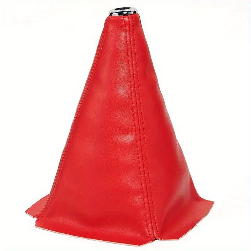 PU Leather Gear Shift Knob Cover Waterproof Dust Boot for Manual Cars & Trucks, Stylish Interior Protection